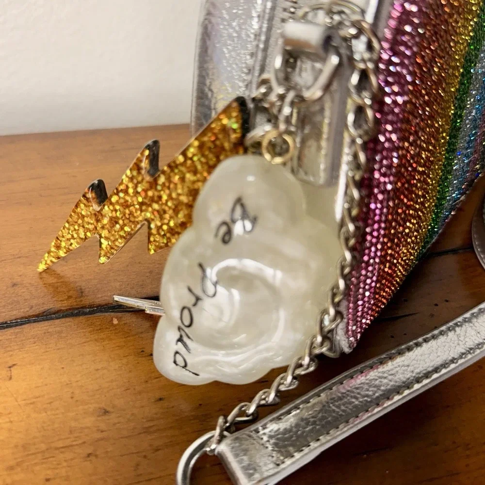 Betsey Johnson Kitsch Over The Rainbow Crossbody Bag BJ32930P Pride